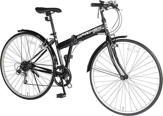 700C Folding Cross Bike with 6-Speed Gear, 700C Type, Folding Bicycle, 700 x 28C, SG Mark, Shimano Exterior 6-Speed Gear, Mud Flap, Bicycle, Commuting to Work or School