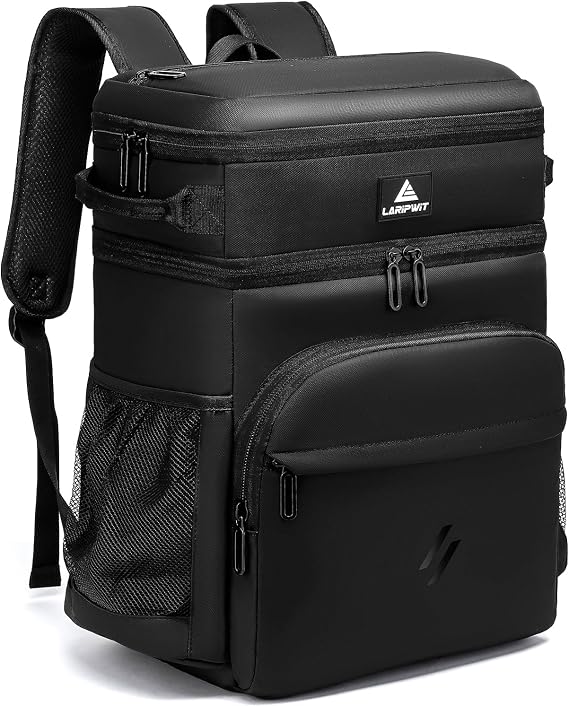 Laripwit Cooler Backpack 54 Cans Insulated Cool Bag Rucksack Leak-Proof Picnic Backpack for Men Women - Perfect Large Soft Cooler Rucksack for Travel, Camping, Lunch, Beach