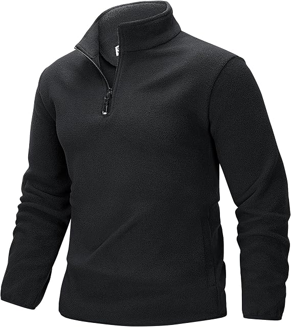 33,000ft Men's Fleece Pullover Warm Half Zip Fleece Jumper