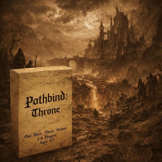 Throne – Mythic Strategy Card Game | Path-Based Decisions & Tactical Planning | 1–6 Players | Solo, Co-op & Competitive Modes