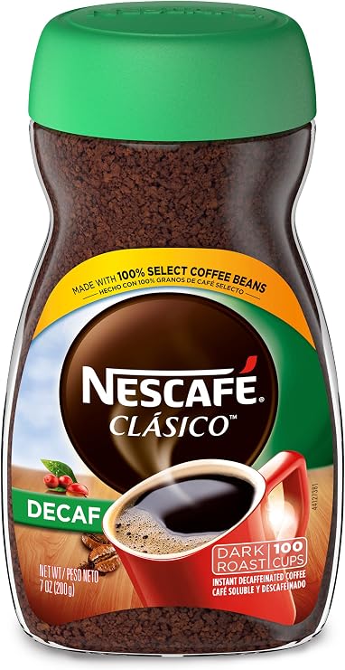 Nescafe Clasico Decaf Instant Coffee 6.7 oz 198 g