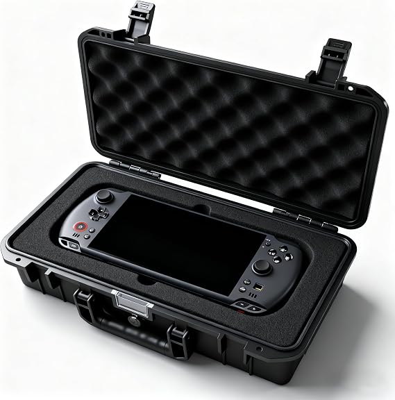 JYGamhanbil Carrying Case Waterproof Bag Cover for GPD Win 5 7" Handheld | Protective Storage Bag Travel Case Hard Shell for GPD Win 5 2025 Portable Handheld Game Console Dock,Power Cord,Accessories