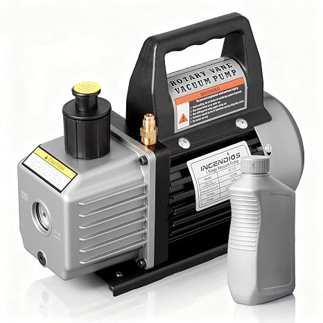 3 CFM 1/4 HP Vacuum Pump, Single Stage HVAC AC Vacuum Pump