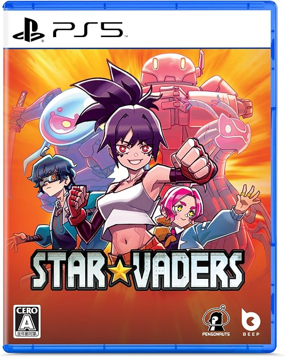 StarVaders -PS5 特典リバーシブルカバーシート、ステッカーシート、パッケージ版限定キャラクタースキン 同梱 & 早期特典キャラクターカード（1枚） 同梱