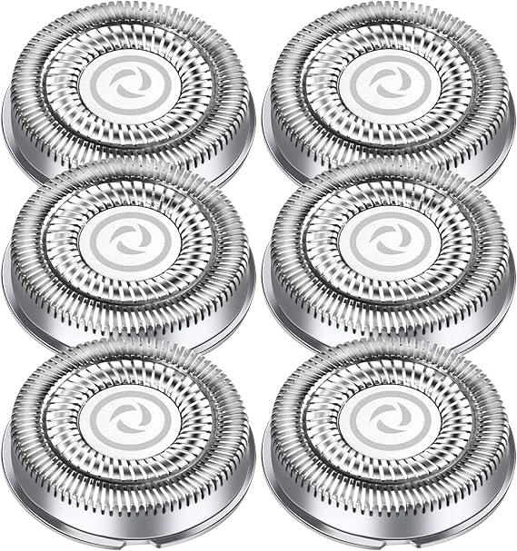 6 Pack Shaver Heads for Philips Series 1000 2000 3000 5000