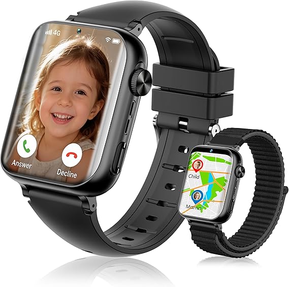 Smart Watch for Kids, 1.83" Touch Screen, GPS+LBS+WiFi Tracker