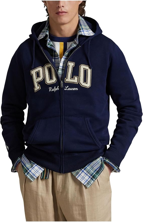 Polo Ralph Lauren メンズ ロゴ フリース フルジップパーカー