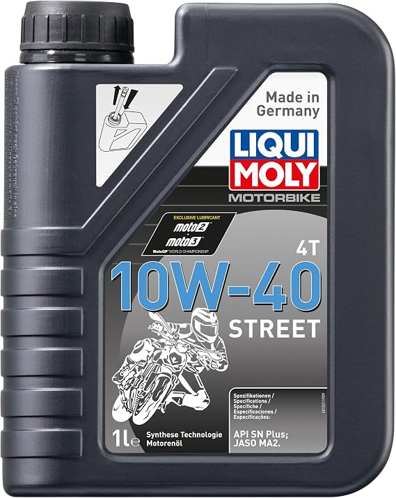 LIQUI MOLY Motorbike 4T 10W-40 Street | 1 L | Motorcycle 4-Stroke Oil | Item No.: 1521