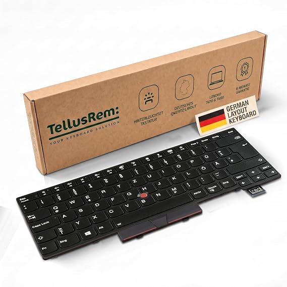 replacement German backlit keyboard for Lenovo Thinkpad T470 T480