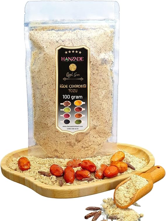 Hanzade Bitkisel İğde Çekirdeği Tozu 100 Gr Taze Öğütülmüş Günlük Çekim