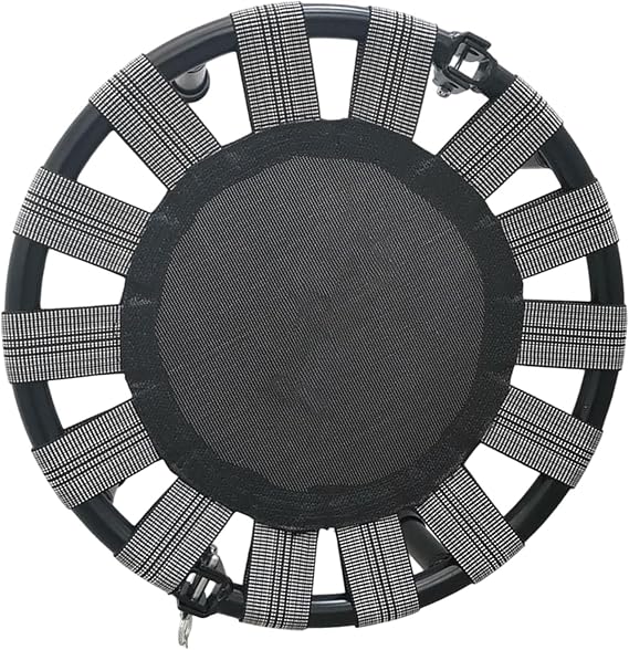 Mini Trampoline, Foldable Trampoline, Multipurpose Durable Quiet Round Trampoline, Indoor Outdoor Birthday Gift Jump Bed for Home Dark Grey, M