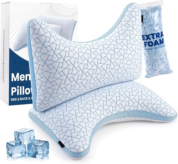 Adjustable Memory Foam Pillow Side Sleeper Pillow with Neck Support
