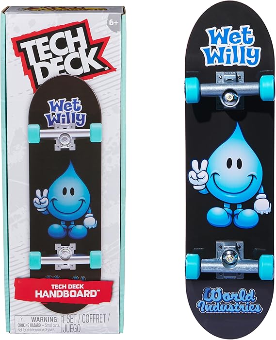 Tech Deck, World Industries Handboard; Authentic Mini Skateboards, Kids Toys for Boys & Girls, Ages 6 and up (Hands Use Only)