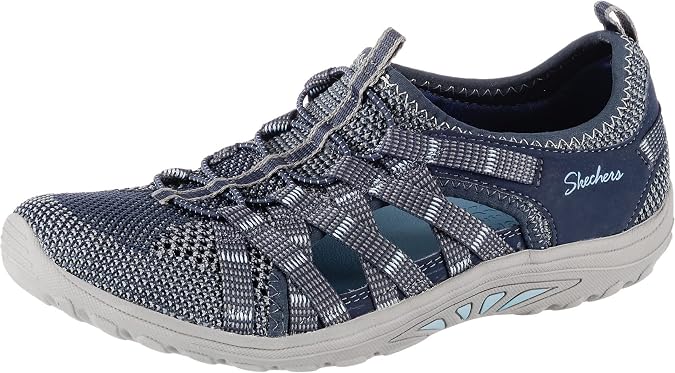 Skechers Women's Reggae Fest-Neap-Webbing Trimmed Knit Fisherman Oxford