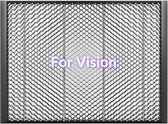 WeCreat Visionレーザー彫刻機とカッターマシン用ハニカムレーザーベッドアクセサリー、45.25cm x 33.4cm x 0.68インチアルミニウムパネル、小さなプロジェクト、放熱とクリーナーカットに最適