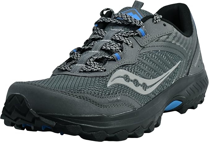 Saucony Men's Excursion Tr15 Trail Running Shoe, Shadow/Royal, 10.5 M US