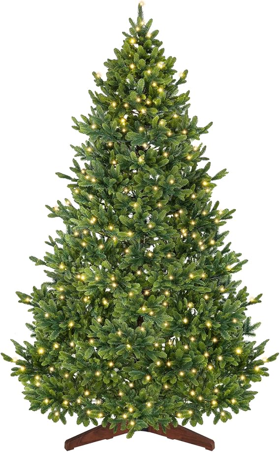 SHareconn 7FT Pre Lit Artificial 100% PE Christmas Tree with 17 Modes
