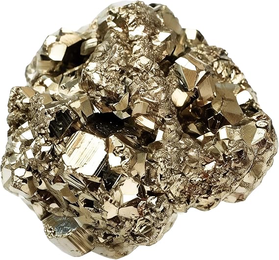 Raw Pyrite Crystal Stone Natural Rough Gemstone Unpolished Healing Crystal Specimen Spiritual for Polishing, Sanding, DIY, Decor, Reiki, Collection, Crafts (1.5-2 inches)