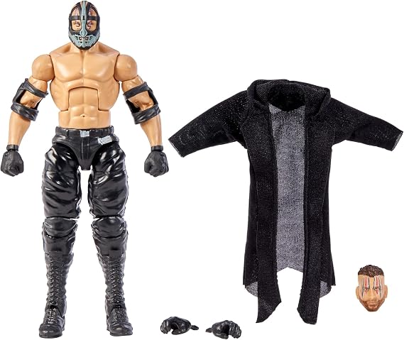 WWE Elite Collection T-Bar 6" Poseable Collectible Action Figure for WWE Fans Ages 8+