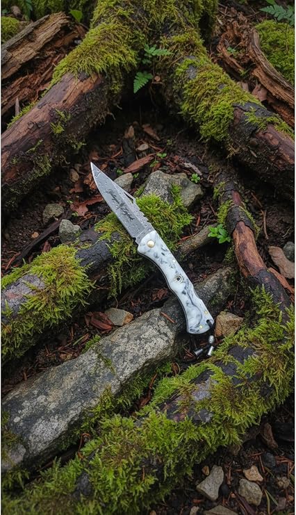 Özel Üretim Epoksi Saplı Cep & Kamp Çakısı - 20cm Toplam Boy, 9cm Namlu SK9540
