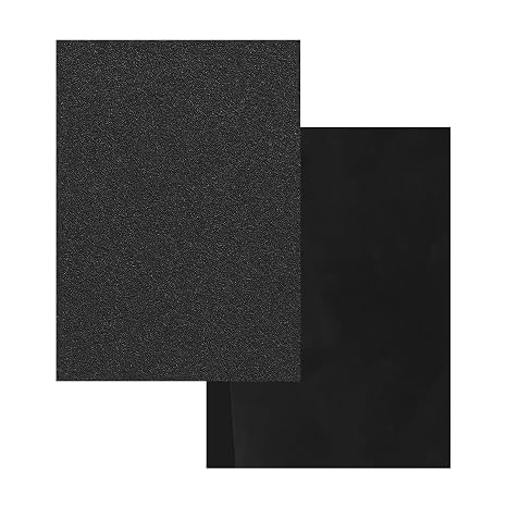 2Pcs Black ABS Plastic Sheet, 12x8 Inch, 1/8 Inch Thick for DIY Crafts & Projects