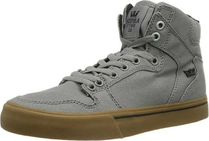 Supra Vaider, Unisex Adults' Hi-Top Sneakers, Grey (STORM GREY - GUM GRY), 4 UK / 37.5 EU