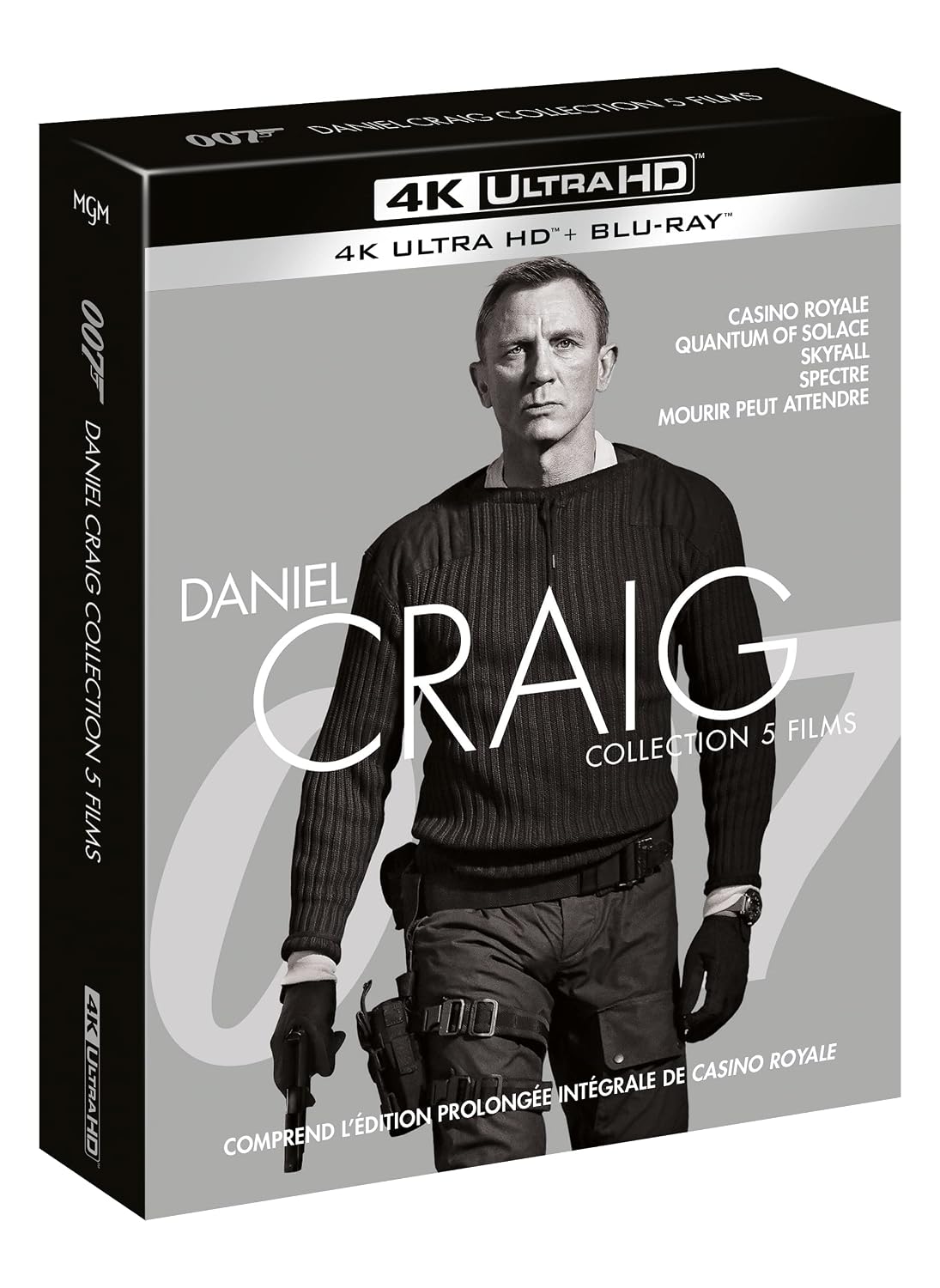 James Bond 007 - La collection Daniel Craig : Casino Royale + Quantum of Solace + Skyfall + Spectre + Mourir peut attendre [Francia] [Blu-ray]