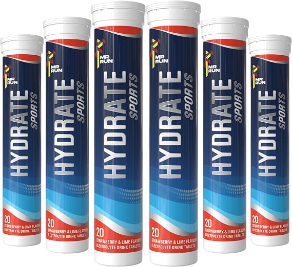 Electrolyte Tablets x 120 - Zero Sugar Hydration (6 tubs) Strawberry & Lime