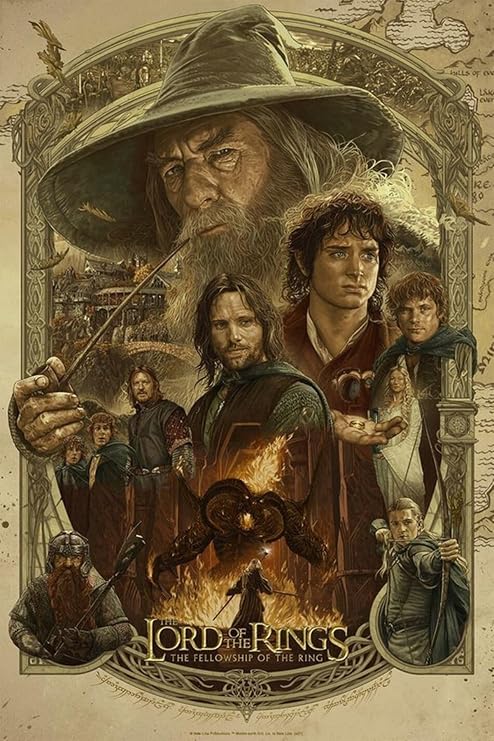 512 STORE Yüzüklerin Efendisi Film Poster, 532432e24324