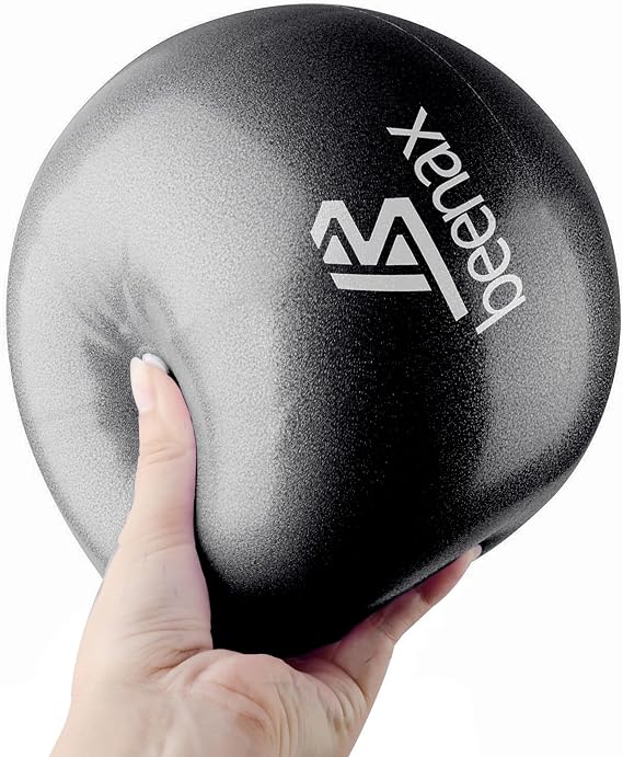 Beenax 23cm Soft Pilates Ball - 9 Inch Anti Burst Exercise Gym Ball