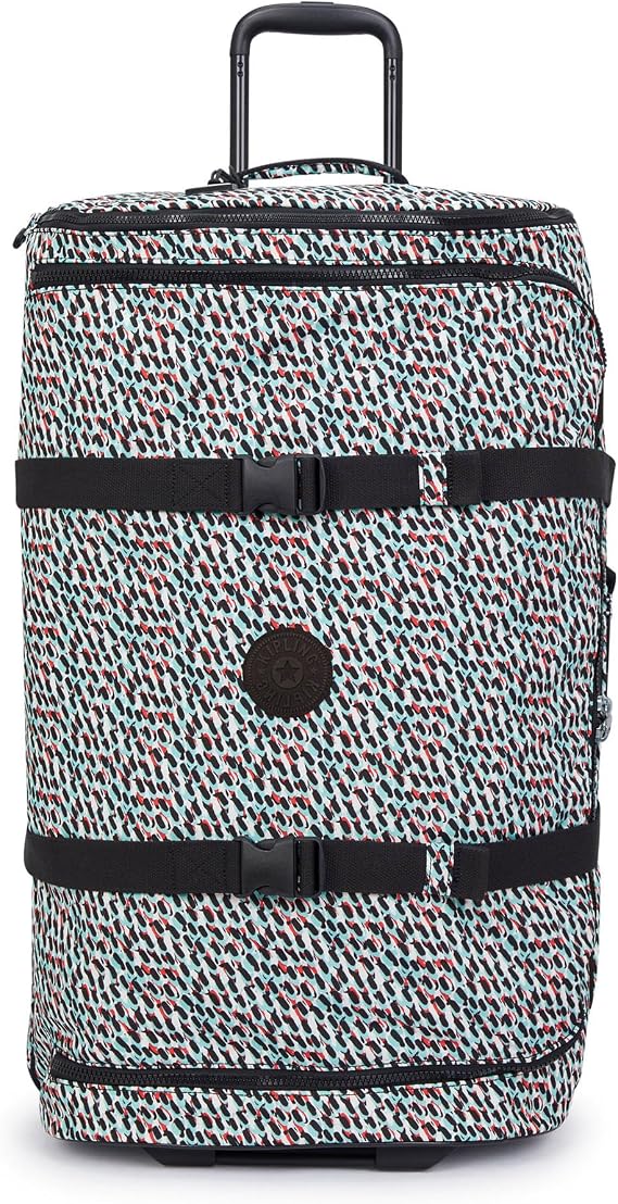 Kipling Aviana Large Printed Rolling Duffle Bag, Abstract Print, M, Casual
