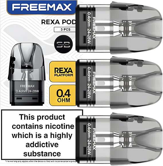 Freemax Rexa Replacement Pods [0.4] - 3 Pack - No Nicotine