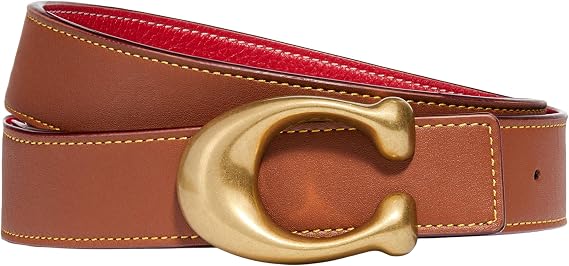 Coach 32mm Sculpted C Reversible Belt