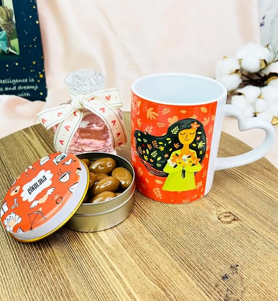 giftmoda İlkbahar Kızı Tasarımlı Kadınlara Özel Hediye Seti