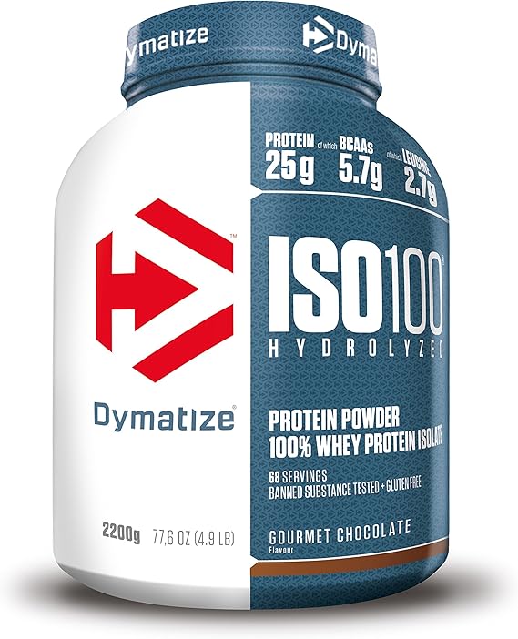 Dymatize ISO 100 Gourmet Chocolate 2,2 kg - Whey Protein Hydrolysat + Isolat Powder