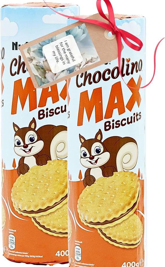 Biscuits Bundle With Creamy Chocolate Flavour Filled Biscuits 400g (2 Pack) - By Oerich Gift
