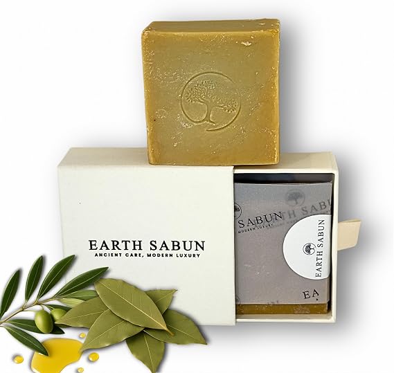 Daphne Olive Oil Soap Bar – 40% Laurel Oil, 100% Natural Handmade Turkish Laurel Soap – Cold-Pressed Vegan Cleanser for Face, Body & Hair – 90g