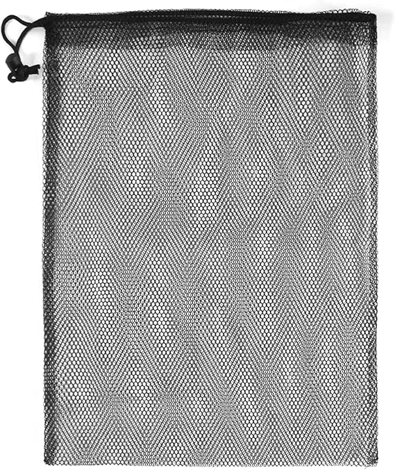 ALLY-MAGIC Large Mesh Drawstring Bag, Net Beach Tote Bag Mesh Stuff Sack Storage Bags with Drawstring for Swimming Beach Pool Sand Toys Equipment Travel and Sports Y7STCSD