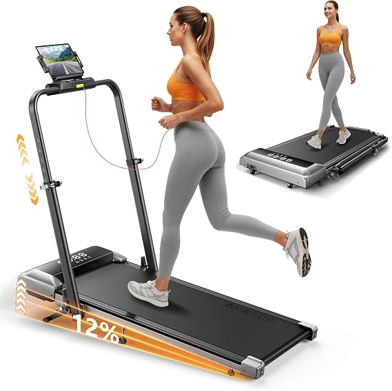 Acezoe Folding Walking Pad with Incline and Adjustable Hight