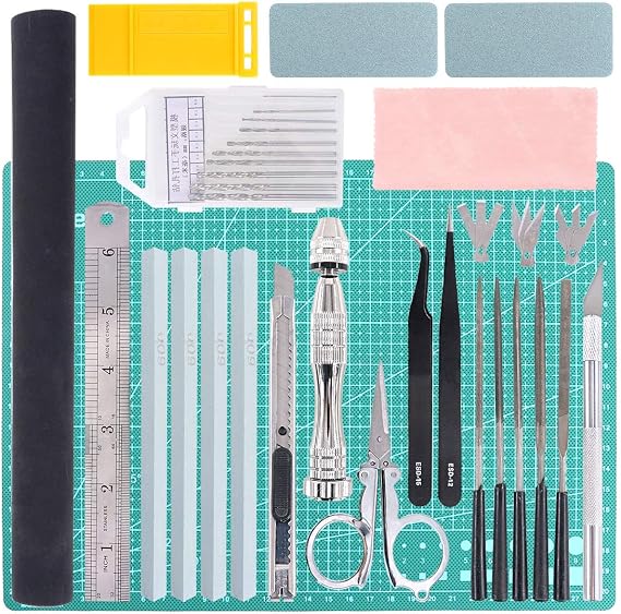 Keadic 43 Model Building Tools Model Making Tool Set Craft Tool Tools Power Craft Gundam Modeler Basic Tools Hobby Tool Sets Basic Tools for Car Model Kit DIY Repair