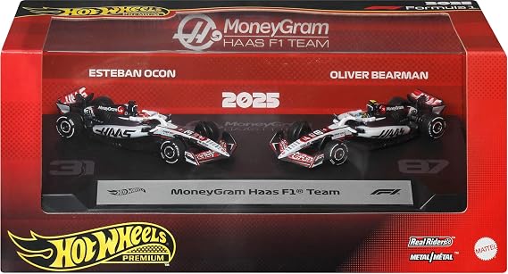 Hot Wheels®F1 Moneygram Haas 2'li Paket