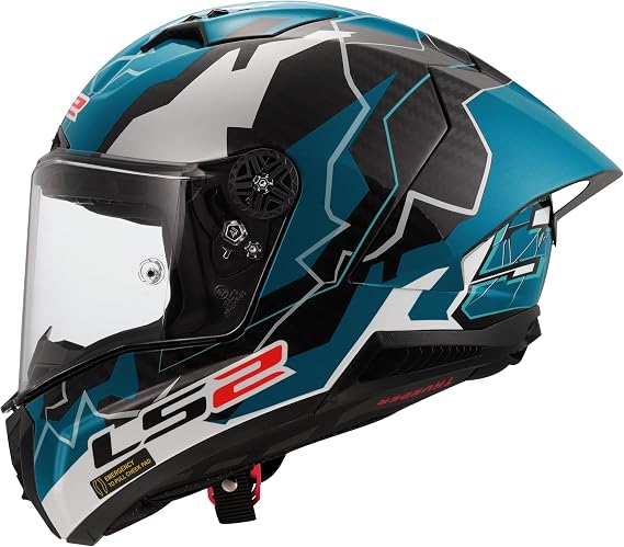 LS2 FF805 THUNDER GP AERO. 6K Carbon Motorcycle Full Face Helmet. HUERTAS Replica. Gloss. (L) 59-60 cm