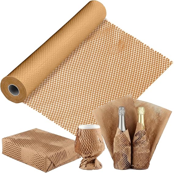 Honeycomb Packaging Paper Roll, Brown, 300mmx30M