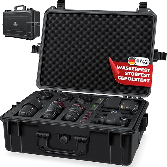 KESSER Camera Case, Hard Case for Cameras, Camera Case, Protective Case, Foam for Cameras, Hard Case