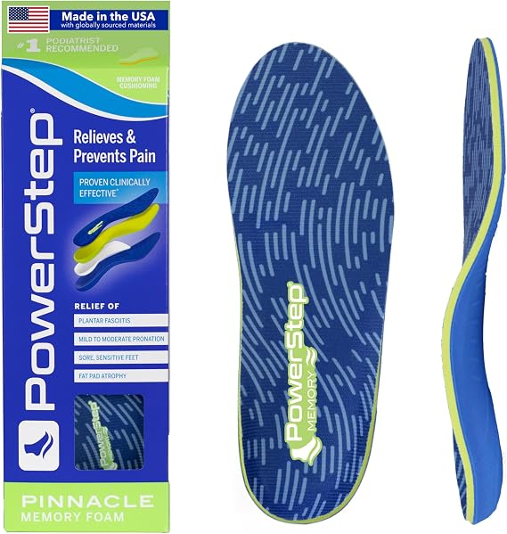 Powerstep Memory Foam Insole, blue