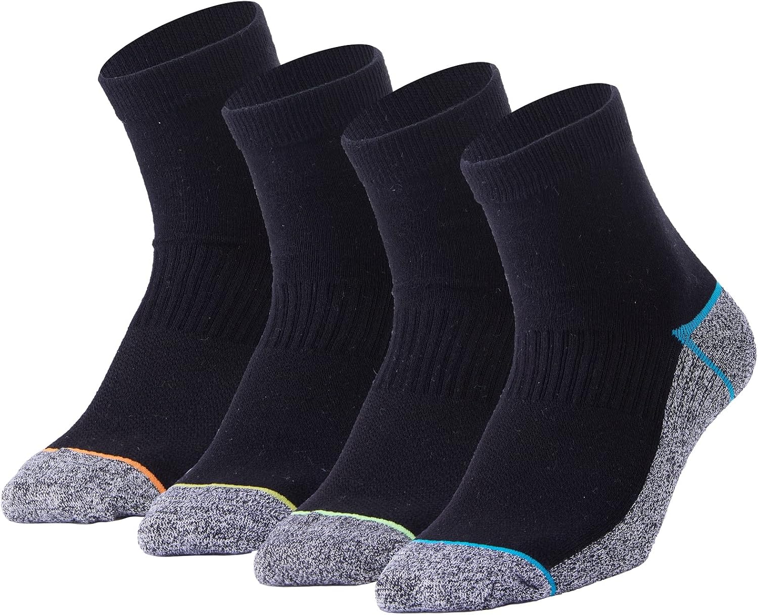 Kodal Copper Infused Quarter Socks Improve Foot Health Odor Control with Moisture Wicking Durable Comfortable Fit 45 Pairs