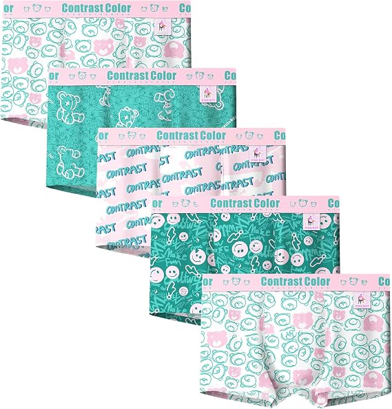 Men's Underwear Boxer Briefs, Soft Cotton Stretch Underwear for Men, Cute Boxer Brief Panties Multi-Packs