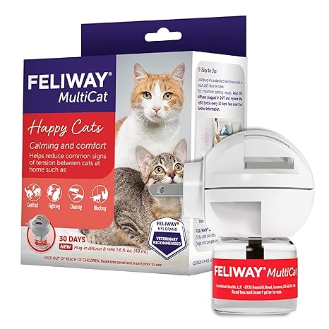 Feliway MultiCat Diffuser Starter Kit for Cats - Dedicated Diffuser + Liquid 48mL Parallel Import