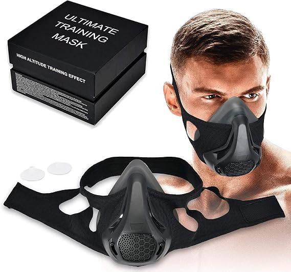 Training, Hypoxia, Oxygen Control, Sports, High Altitude Training, Training Mask, Anaerobic Exercise, 24 Level Switching, Strength, Endurance Training, Washable, Unisex