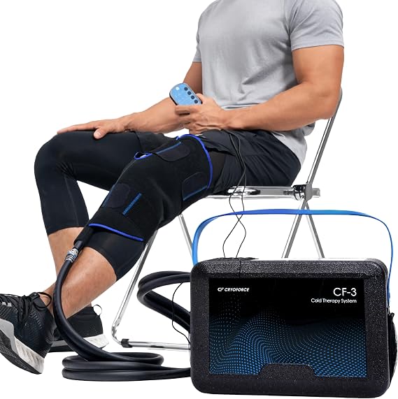 CF-3 Pro Cold Therapy Machine, 12.7QT Large-Capacity Ice Therapy System for Full Knee & Shoulder Coverage, Programmable Recovery System for ACL, TKR & Sports Training